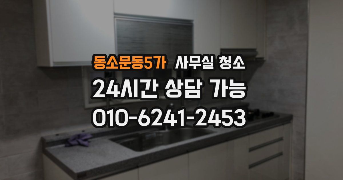 동소문동5가 사무실 청소