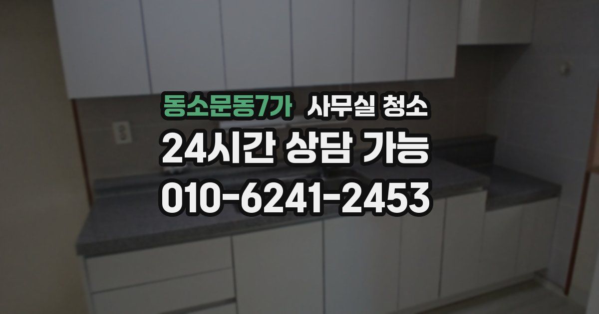 동소문동7가 사무실 청소