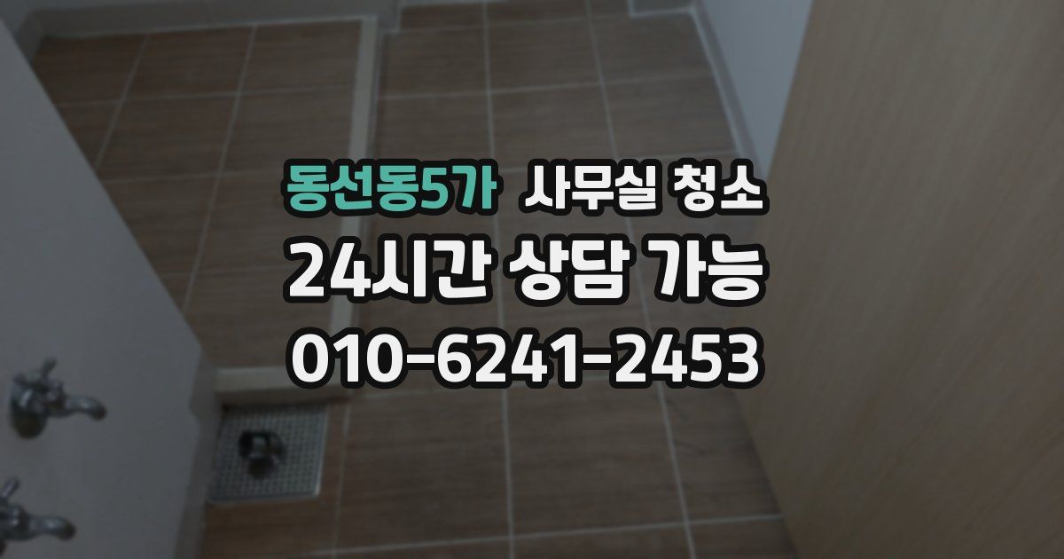 동선동5가 사무실 청소