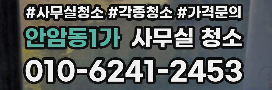 안암동1가 사무실 청소
