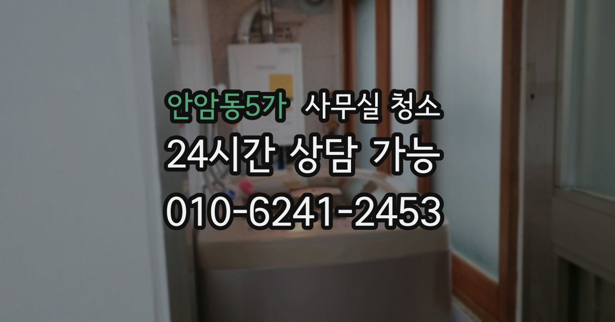 안암동5가 사무실 청소