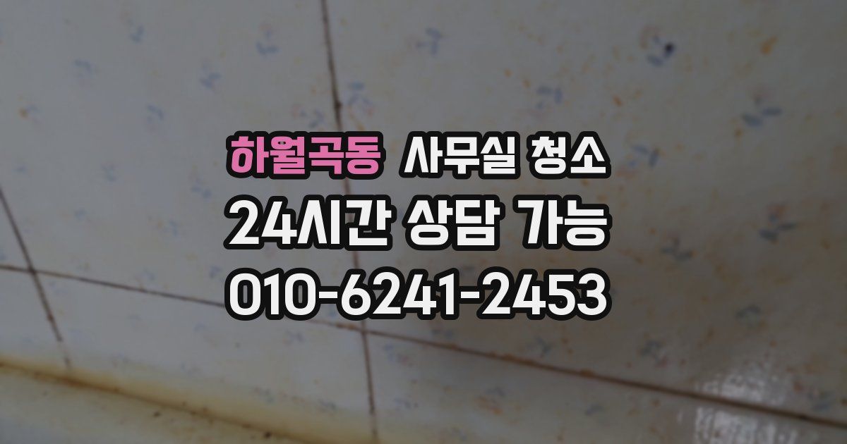 하월곡동 사무실 청소
