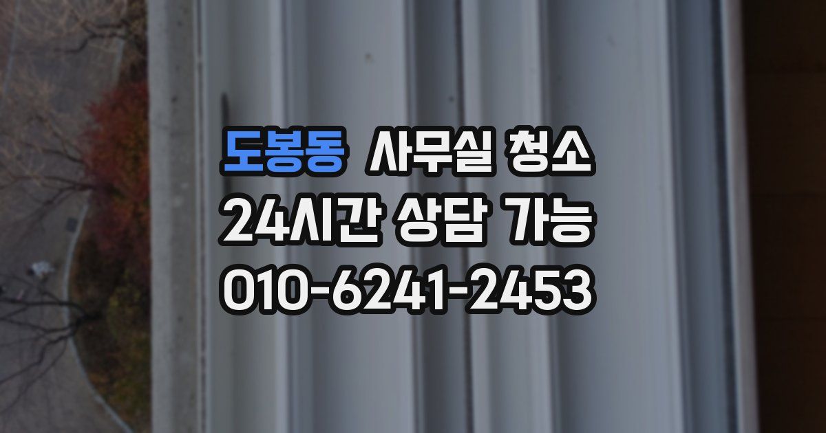 도봉동 사무실 청소