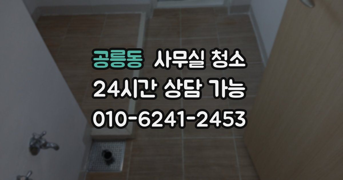 공릉동 사무실 청소