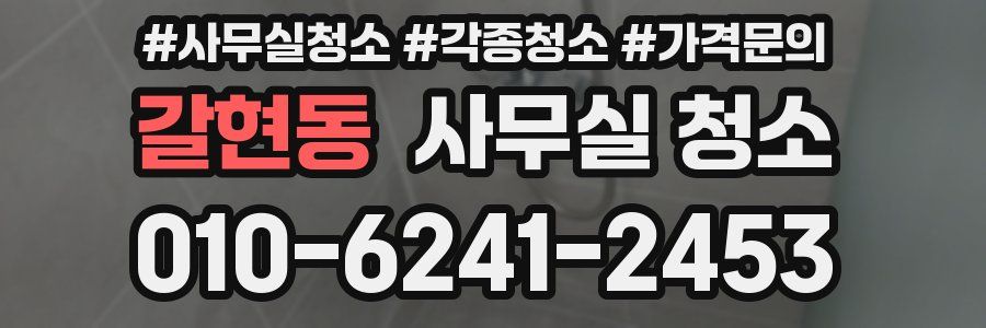 갈현동 사무실 청소
