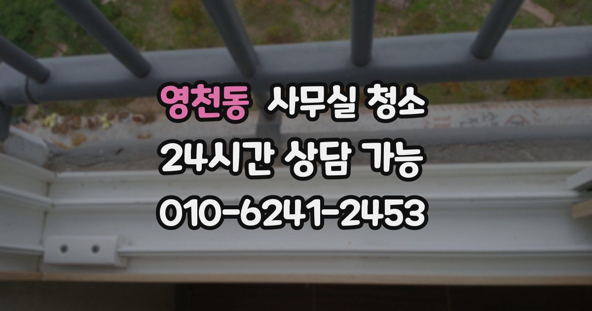영천동 사무실 청소