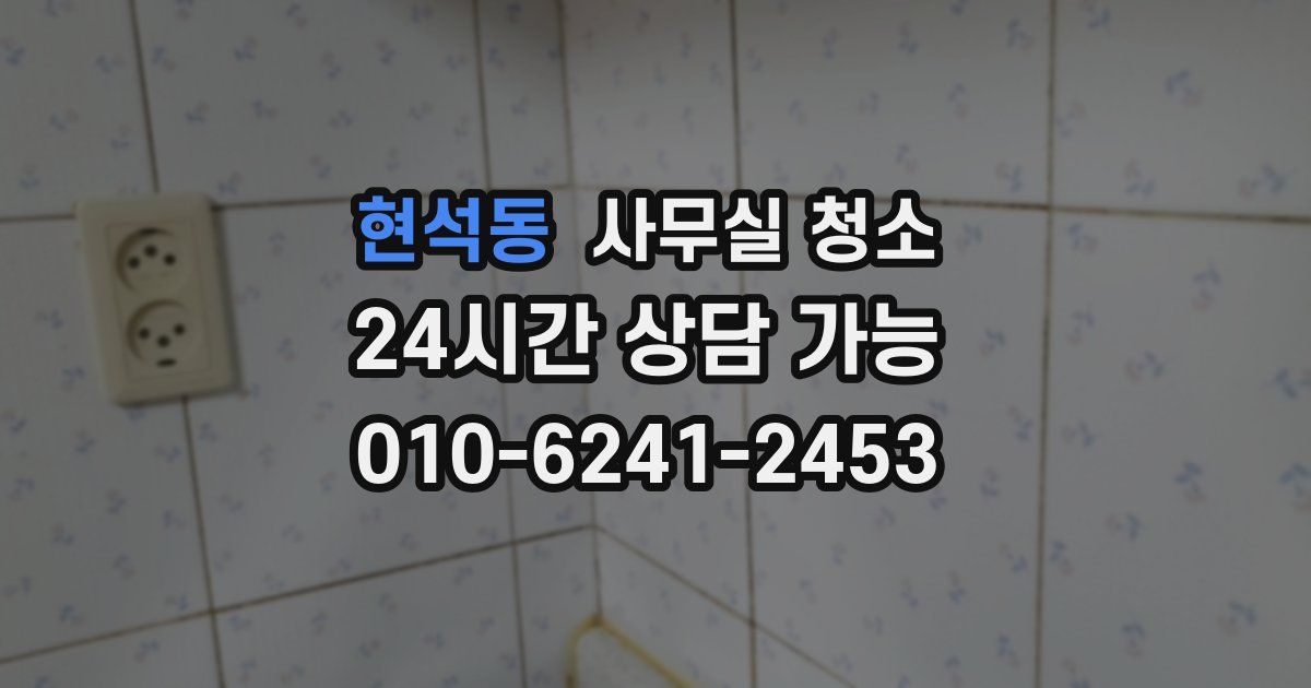 현석동 사무실 청소