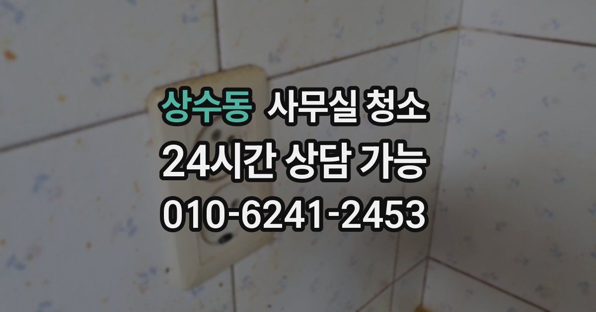 상수동 사무실 청소