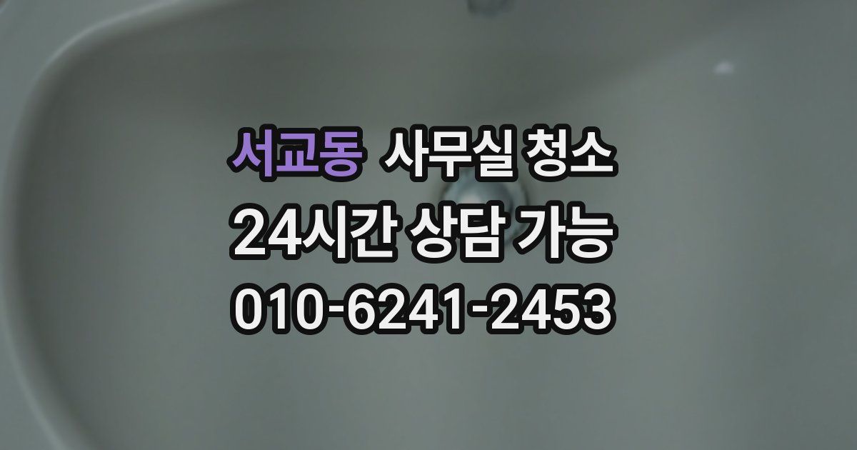 서교동 사무실 청소