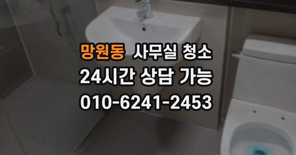망원동 사무실 청소