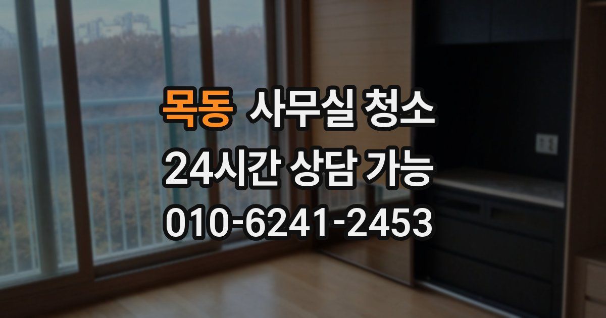 목동 사무실 청소