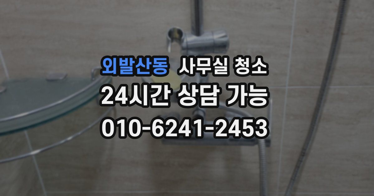 외발산동 사무실 청소