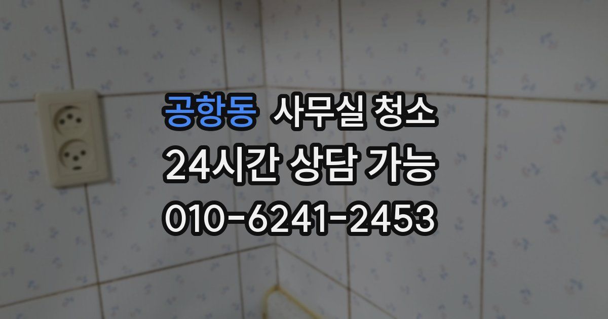 공항동 사무실 청소
