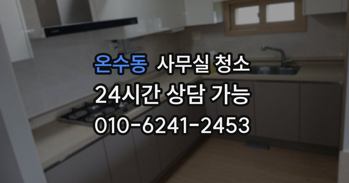 온수동 사무실 청소