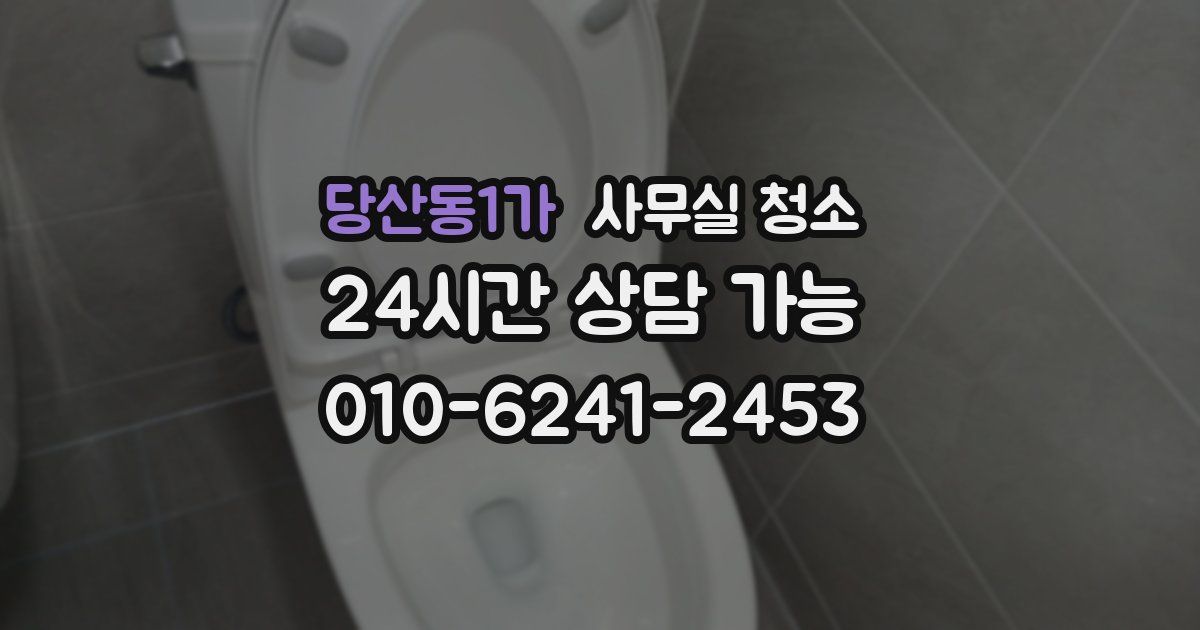 당산동1가 사무실 청소