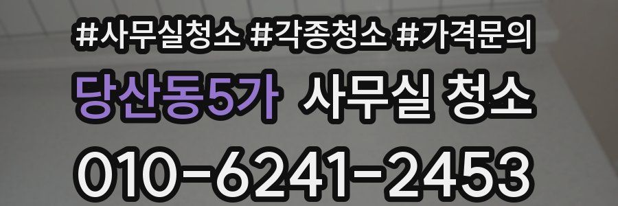 당산동5가 사무실 청소