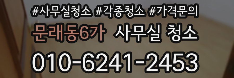 문래동6가 사무실 청소