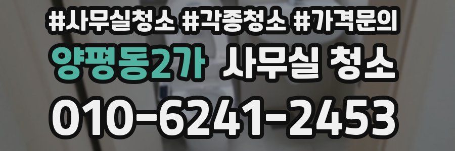 양평동2가 사무실 청소