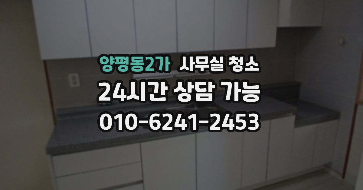 양평동2가 사무실 청소