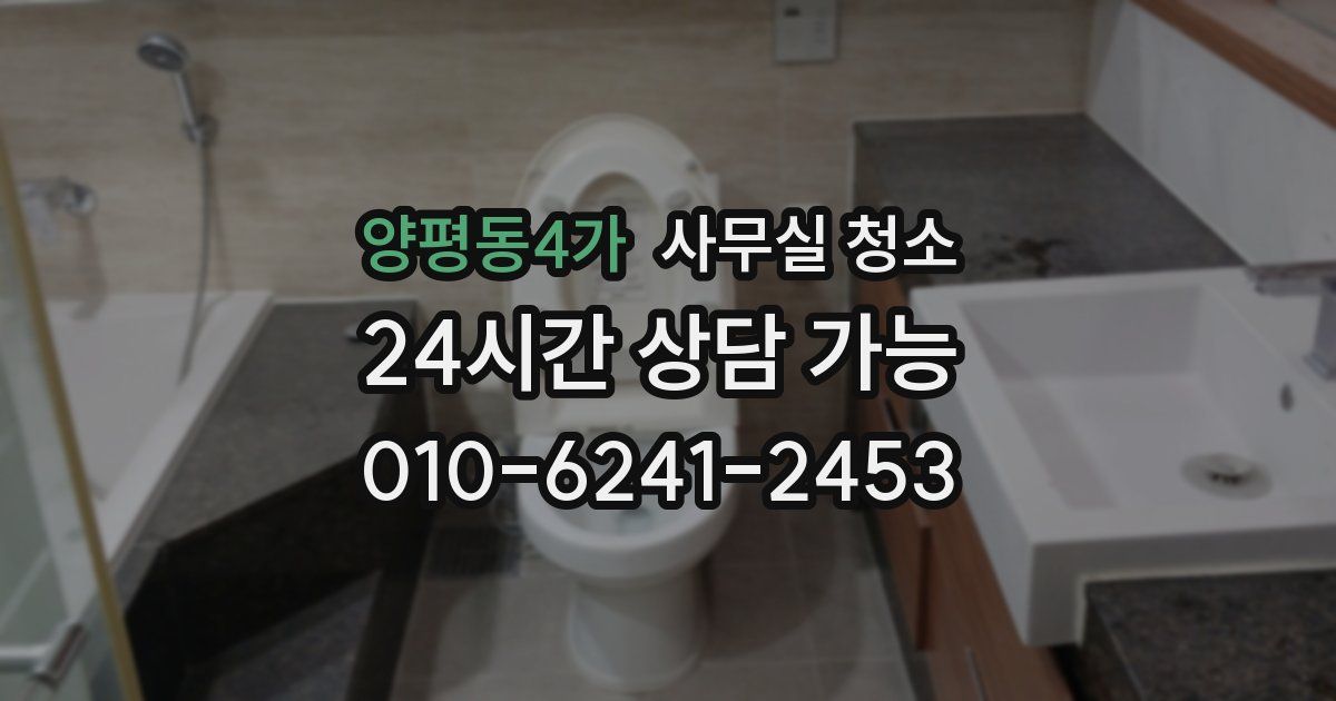 양평동4가 사무실 청소