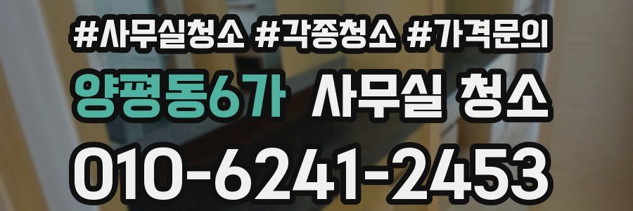 양평동6가 사무실 청소