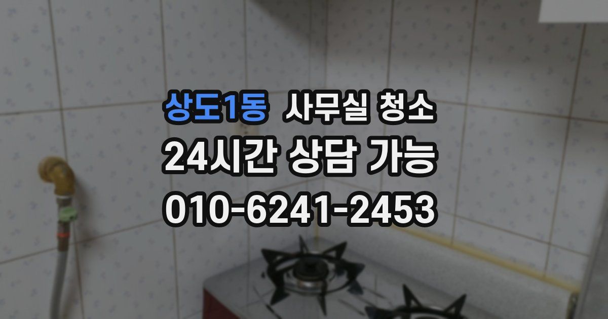 상도1동 사무실 청소