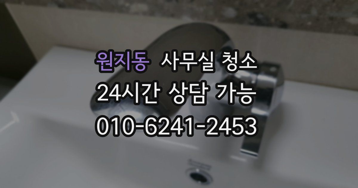 원지동 사무실 청소