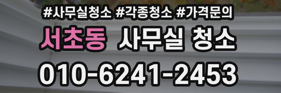 서초동 사무실 청소