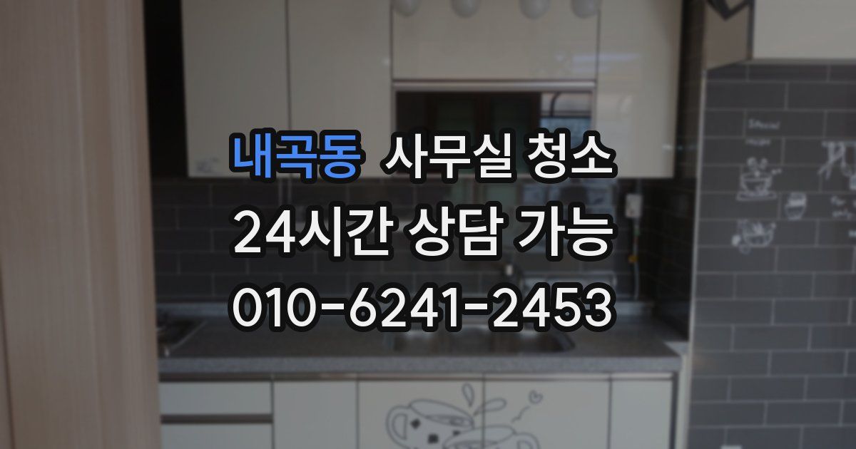 내곡동 사무실 청소
