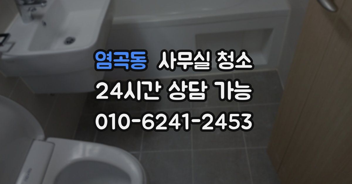 염곡동 사무실 청소