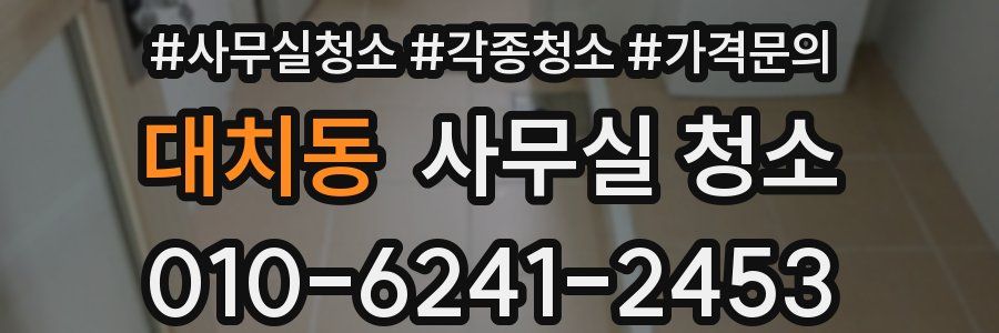 대치동 사무실 청소