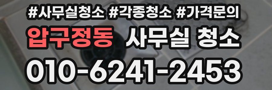 압구정동 사무실 청소