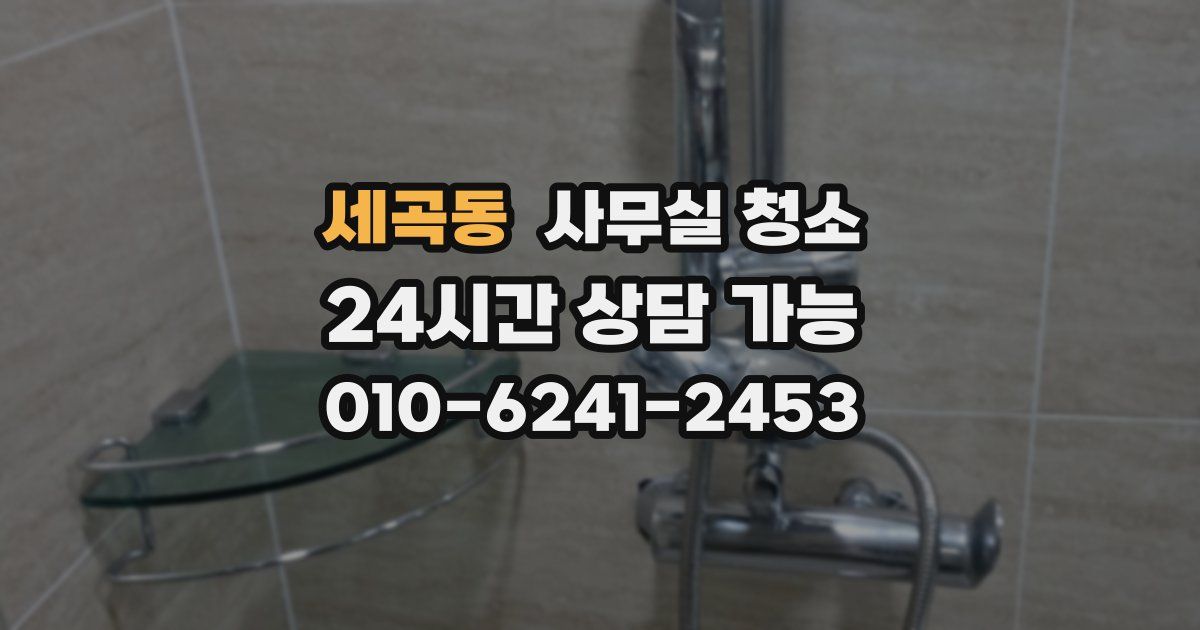 세곡동 사무실 청소