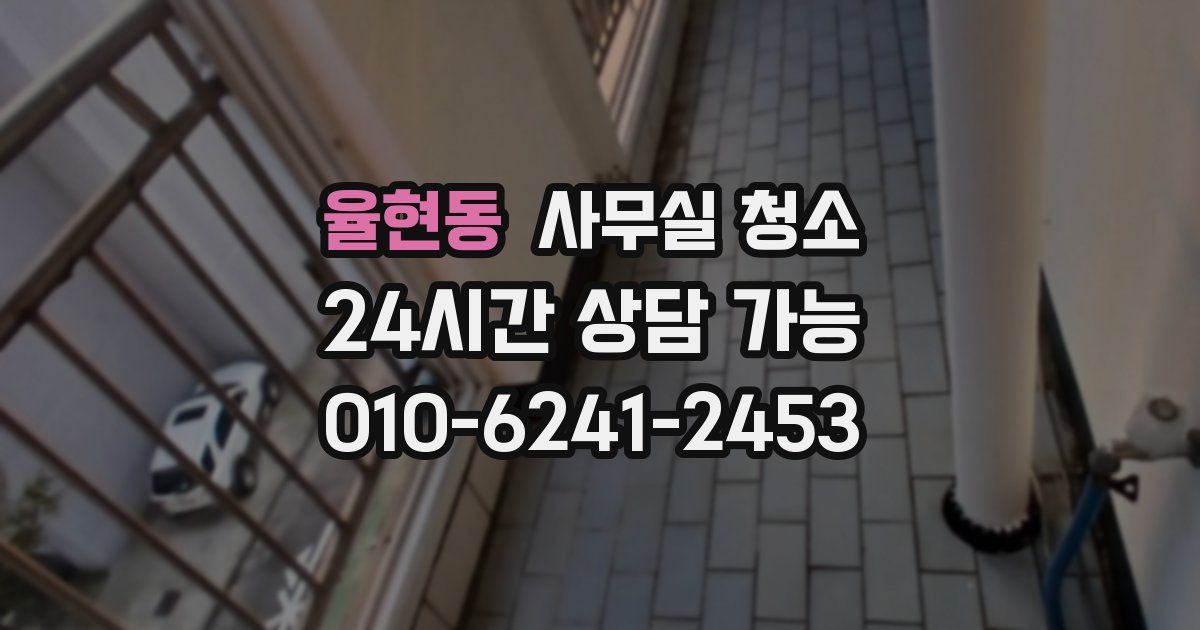 율현동 사무실 청소