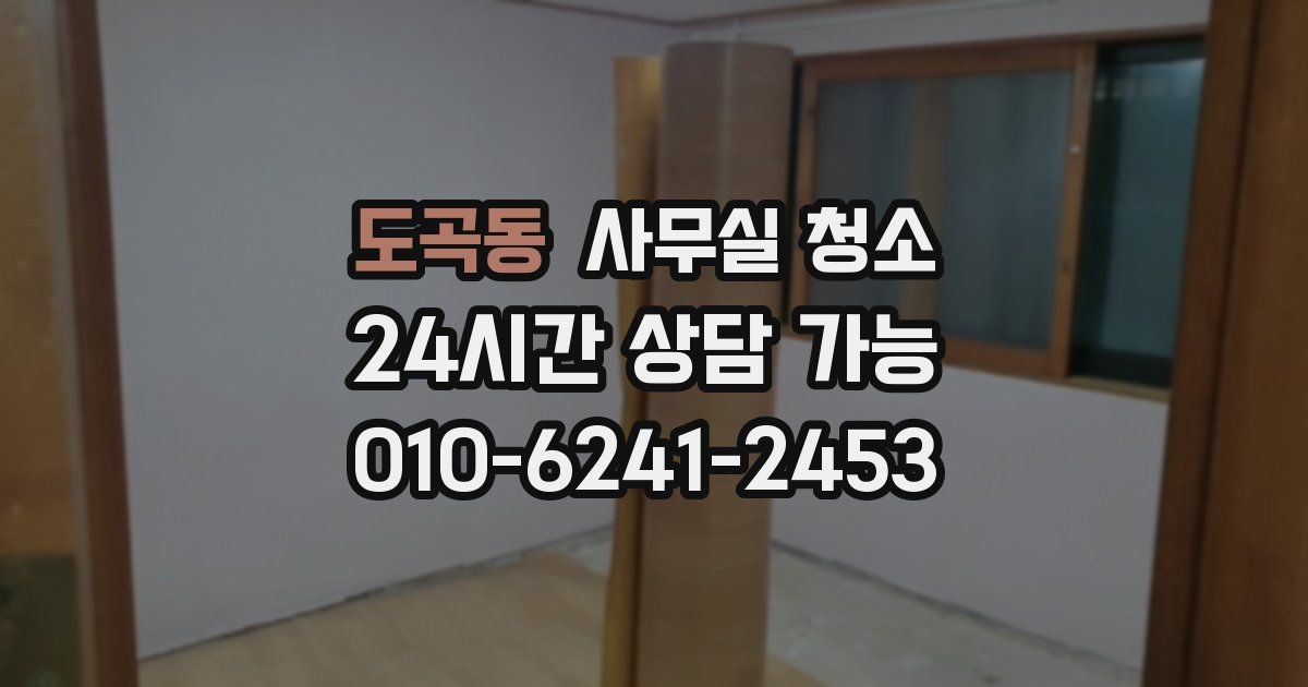도곡동 사무실 청소