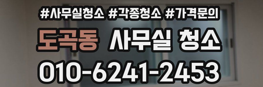 도곡동 사무실 청소