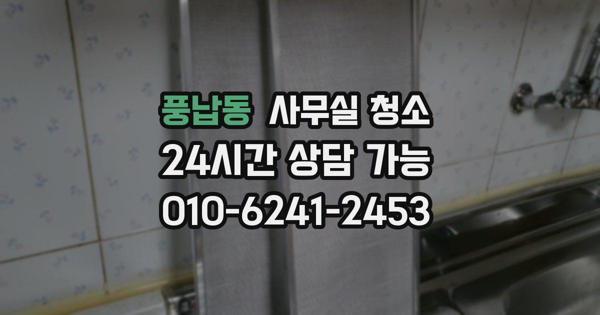 풍납동 사무실 청소