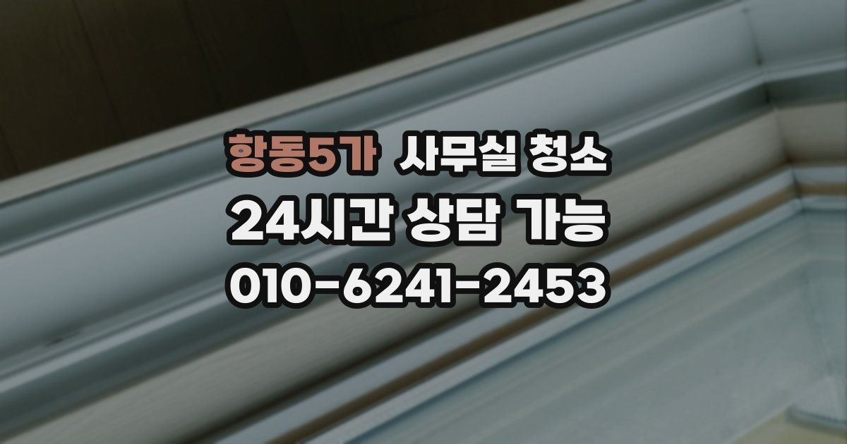 항동5가 사무실 청소