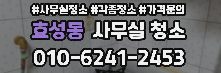 효성동 사무실 청소