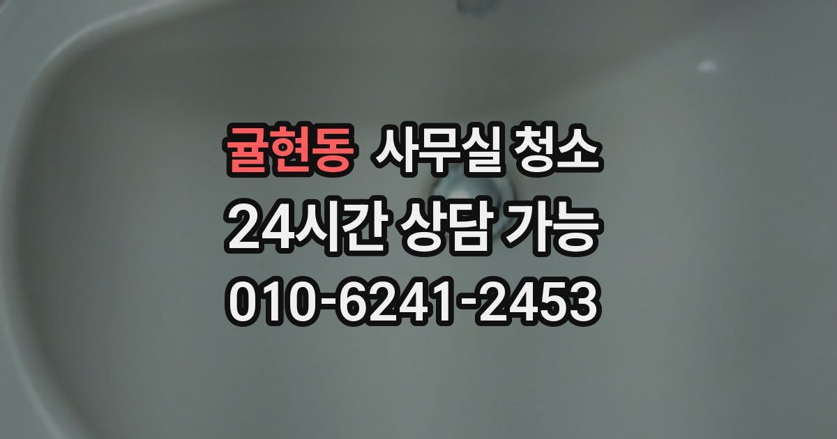 귤현동 사무실 청소