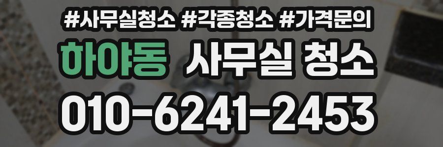 하야동 사무실 청소