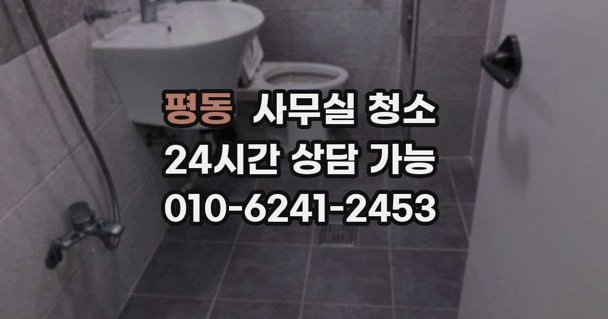 평동 사무실 청소