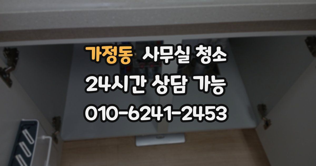 가정동 사무실 청소