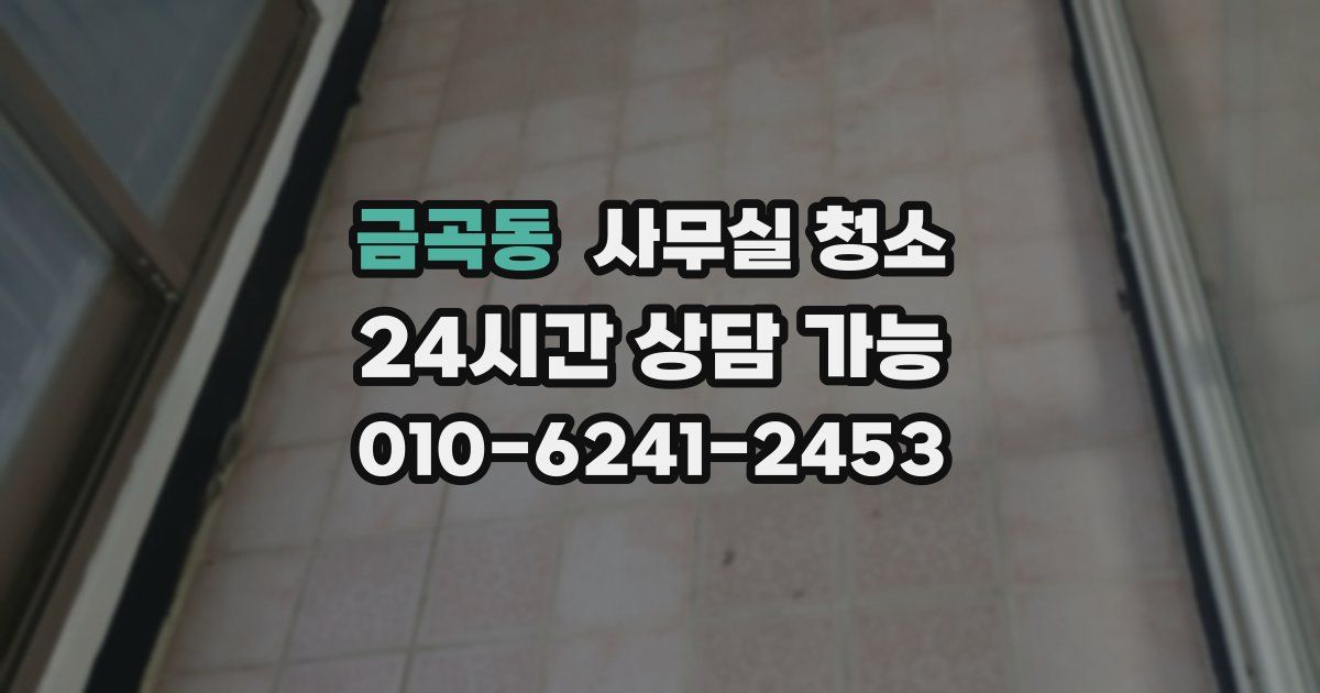 금곡동 사무실 청소