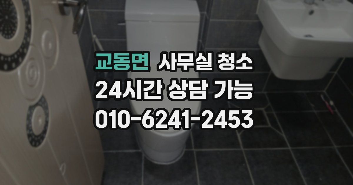 교동면 사무실 청소