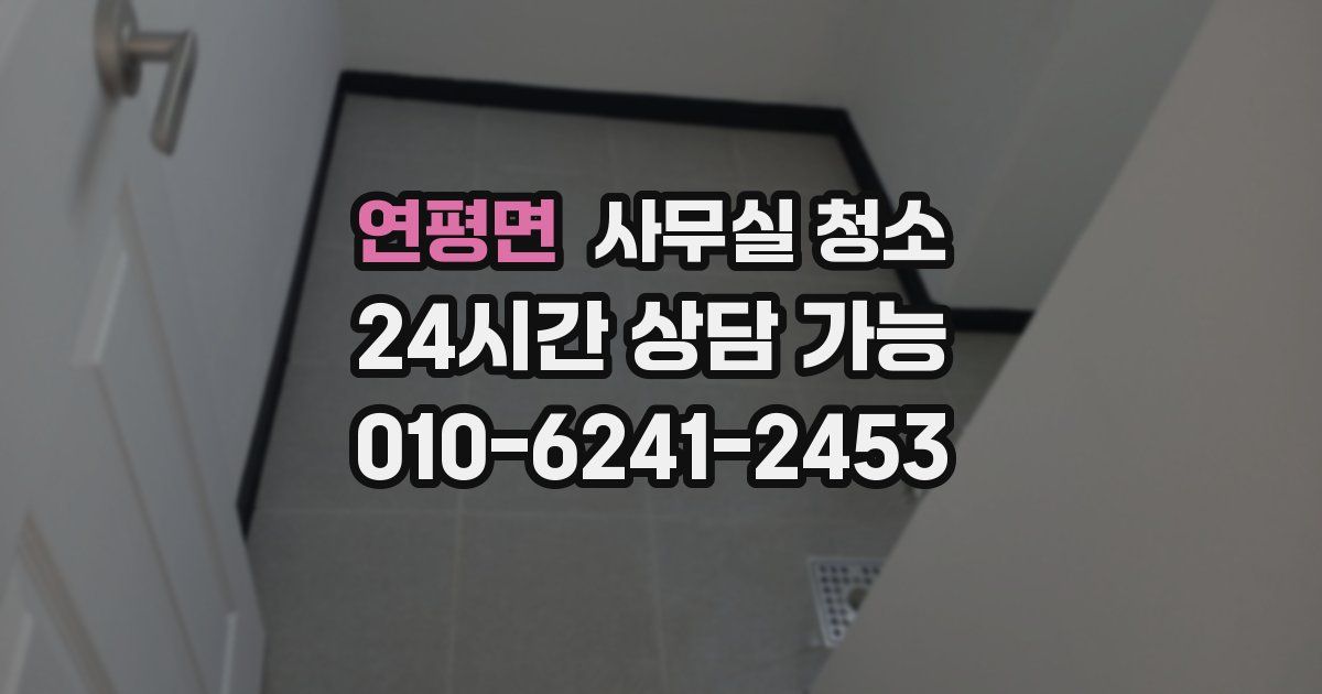 연평면 사무실 청소