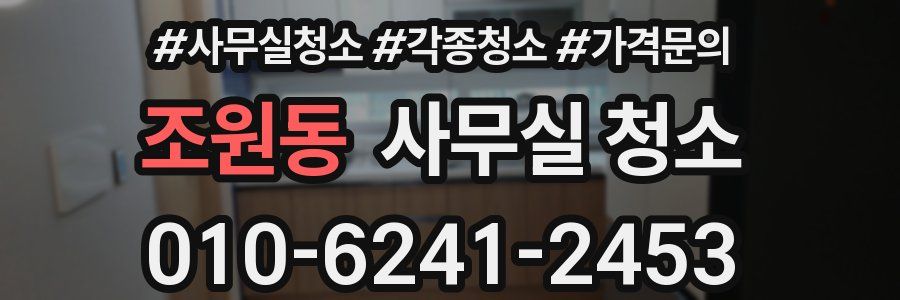 조원동 사무실 청소