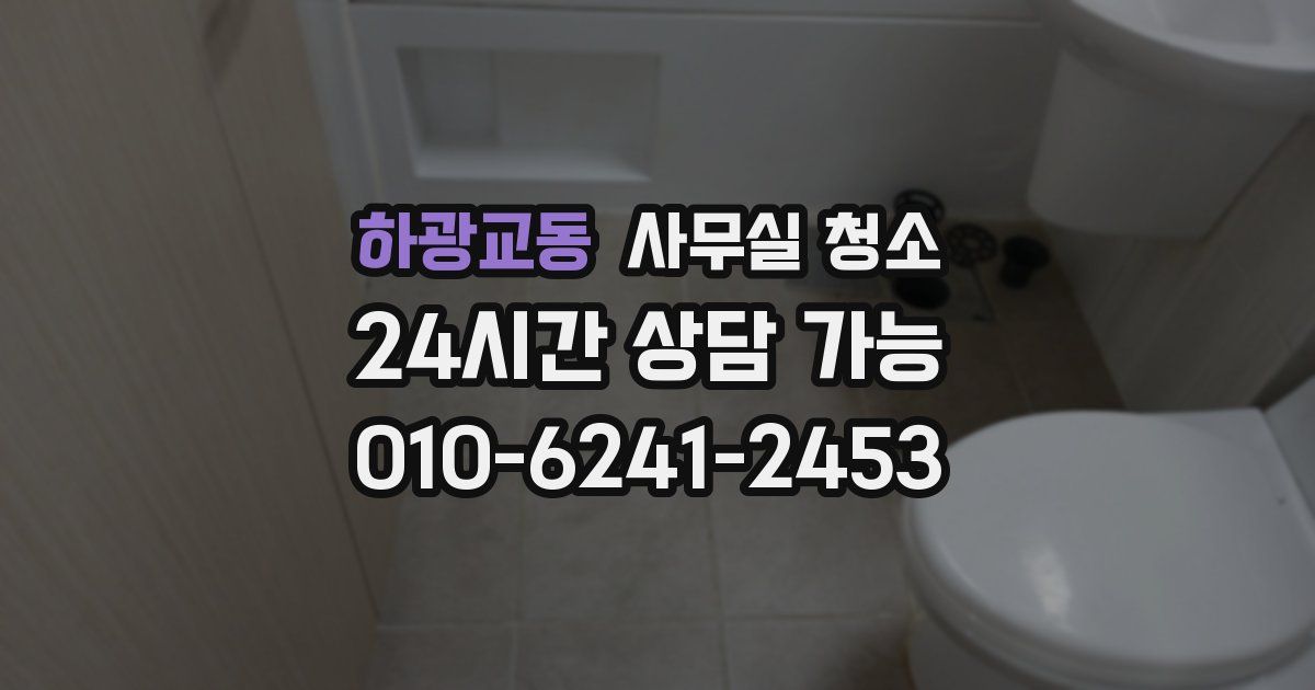 하광교동 사무실 청소