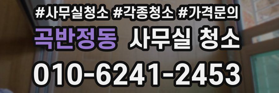곡반정동 사무실 청소