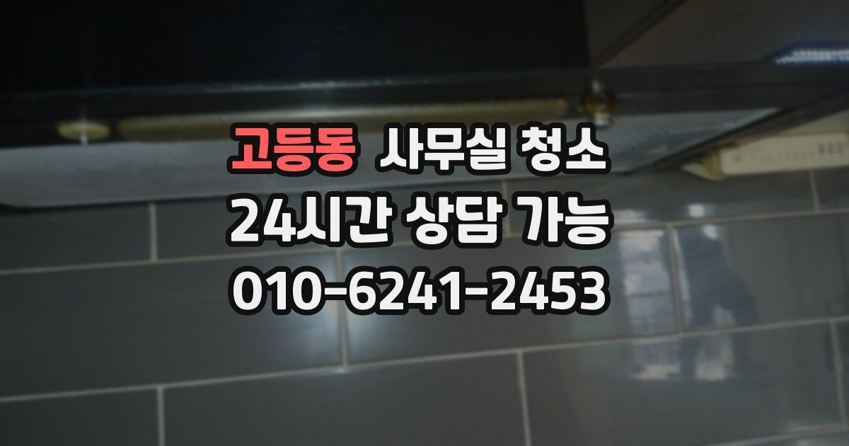 고등동 사무실 청소